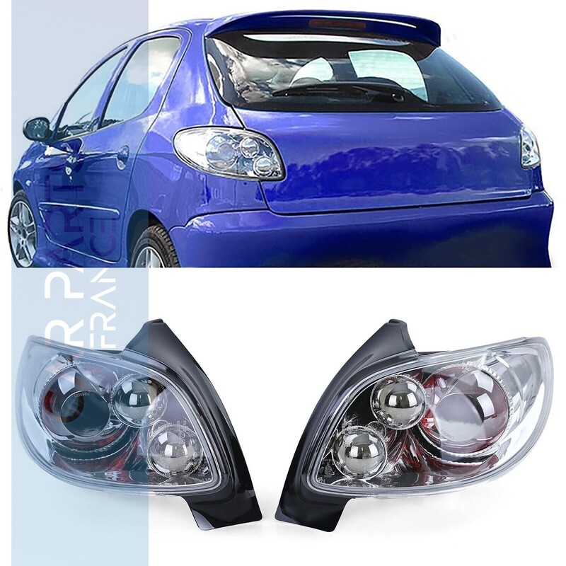 Paire de phares avant pour Peugeot 206 à partir de 1998