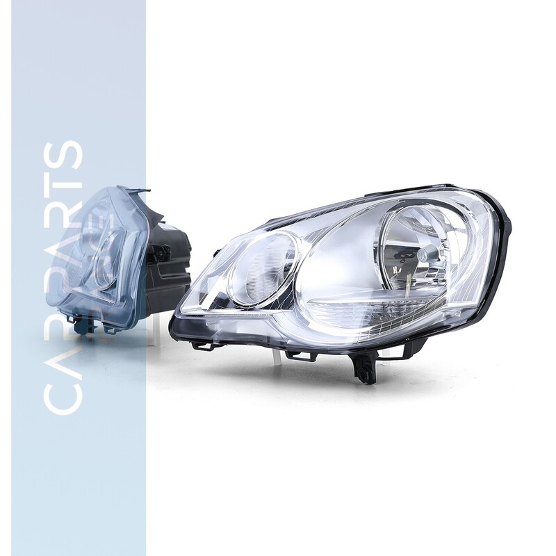Paire de phares avant pour Volkswagen Polo 9N3 2005 - 2009