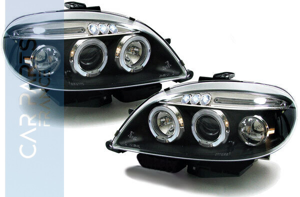 Paire de phares Angel Eyes avant pour Citroen Saxo de 1999