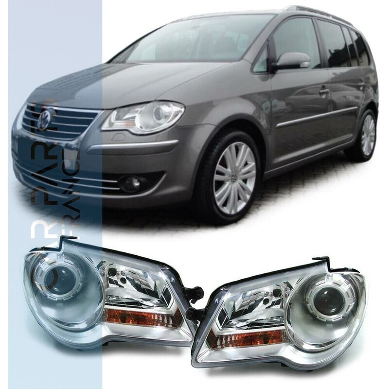 Paire de phares avant pour Volkswagen Touran 1T 2006 - 2010