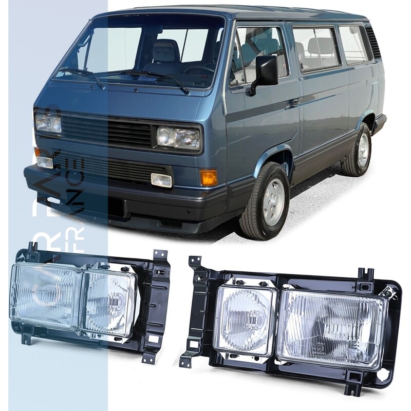 Paire de phares carrés pour VW T3 1979-1992