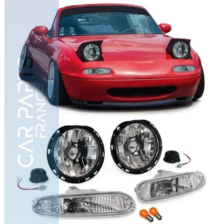 Paire de phares avant avec clignotants pour Mazda MX5 NA 1990 - 1998