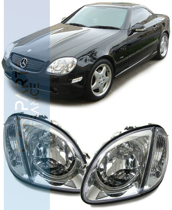 Paire de phares avant avec clignotants pour Mercedes SLK R170 1996 - 2004