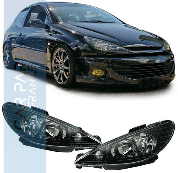 Paire de phares avant pour Peugeot 206 à partir de 1998