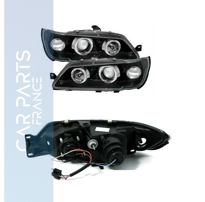 Paire de phares Angel Eyes avant pour Peugeot 306 1993 - 1997