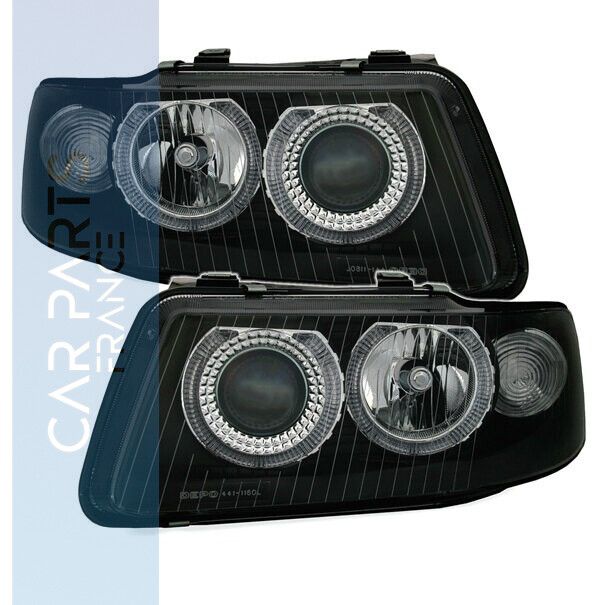 Paire de phares Angel Eyes pour Audi A3 8L 2000 - 2003