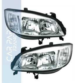 Paire de phares avant pour Opel Zafira 1999 - 2005