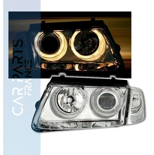 Paire de phares Angel Eyes avant pour Volkswagen Passat 3B 1996 - 2000