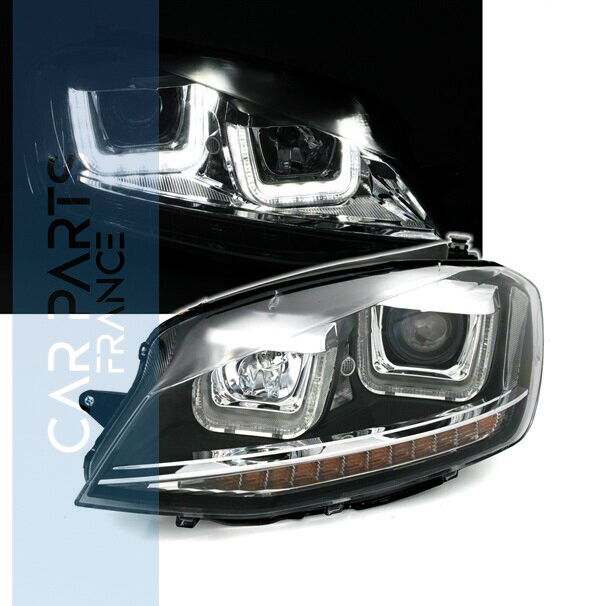 Paire de phares avant à LED pour Volkswagen Golf 7 2012 - 2017