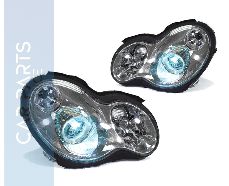 Paire de phares avant au xenon pour Mercedes Classe C W203 2000 - 2007