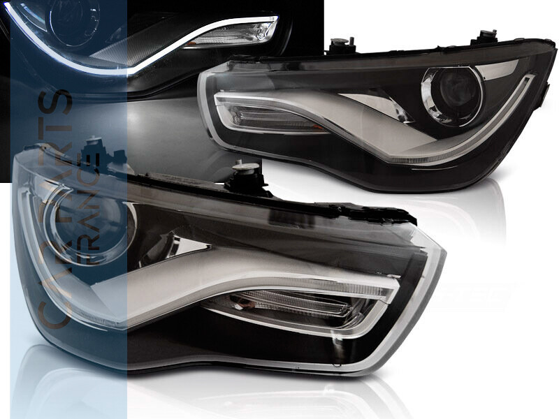 Phares avant LED pour AUDI A1 2010-2015 Look Xénon