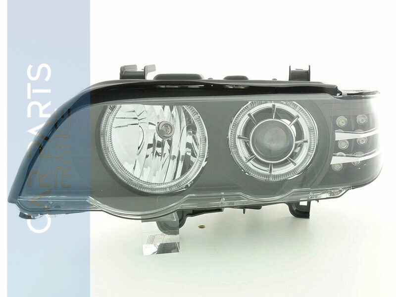 Paire de phares avant Angel Eyes pour BMW X5 E53 2000 - 2003