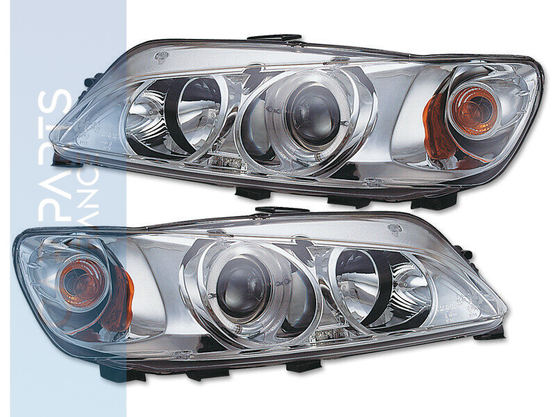 Paire de phares Angel Eyes avant à LED pour Peugeot 306 1997 - 2001