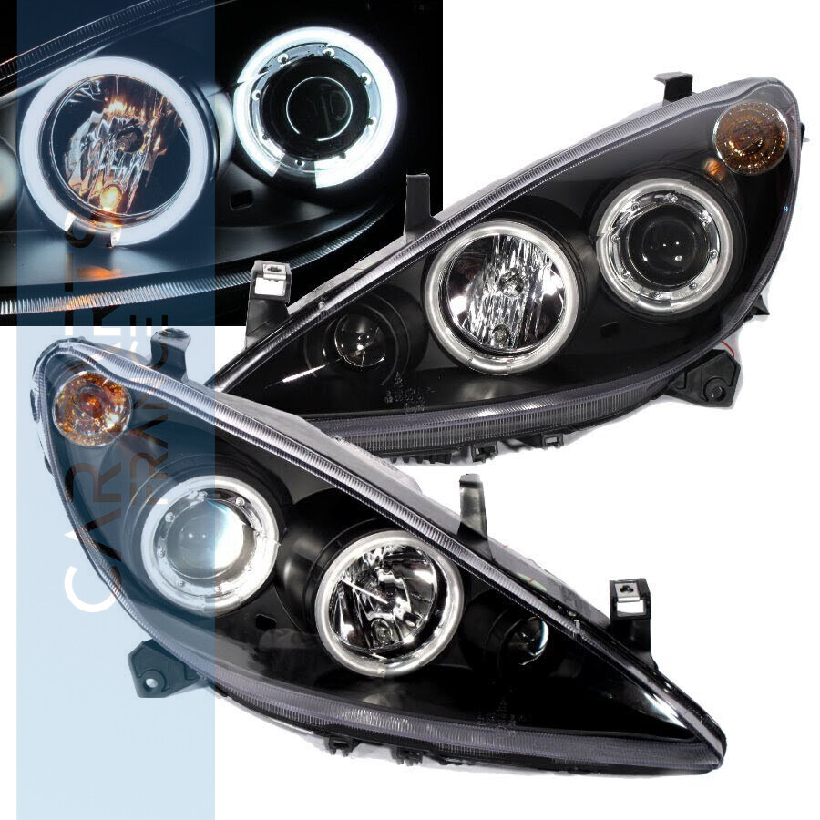 Paire de phares Angel Eyes avant pour Peugeot 307 2001 - 2005