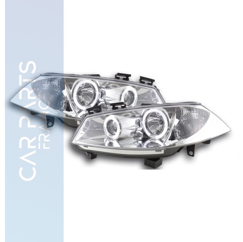 Paire de phares Angel Eyes avant pour Renault Megane 2 2002 - 2005