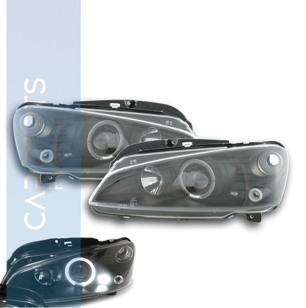 Paire de phares Angel Eyes avant pour Peugeot 106 1996 - 2003