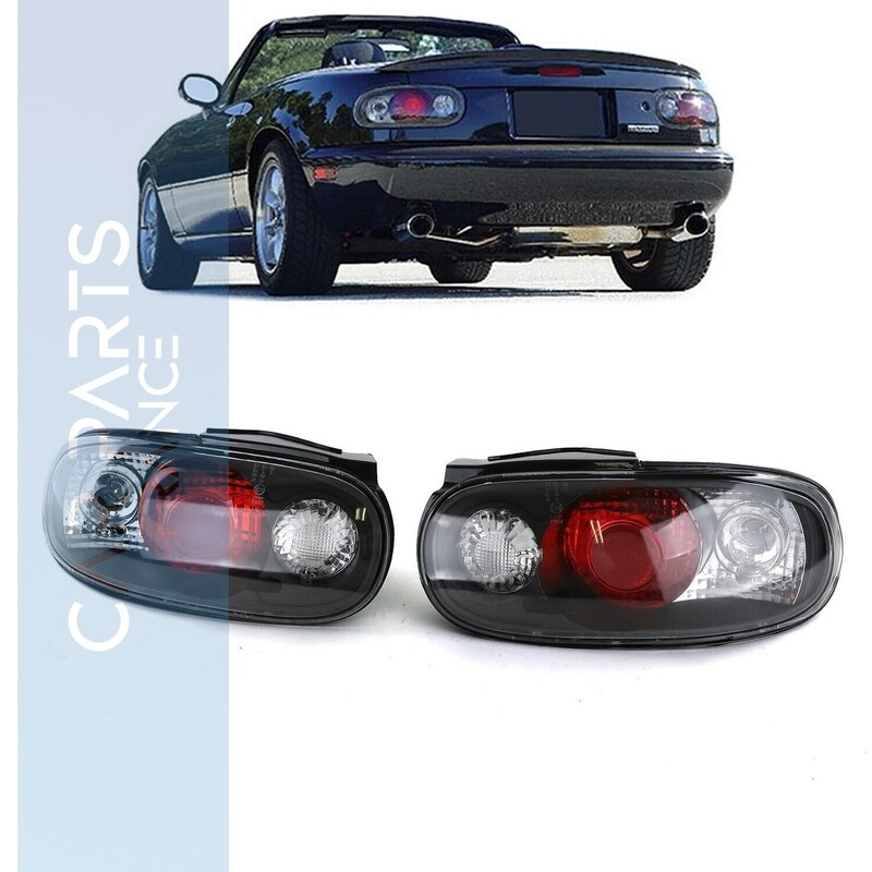 Paire de feux arrière en verre noir pour Mazda MX5 NA 1989-1998
