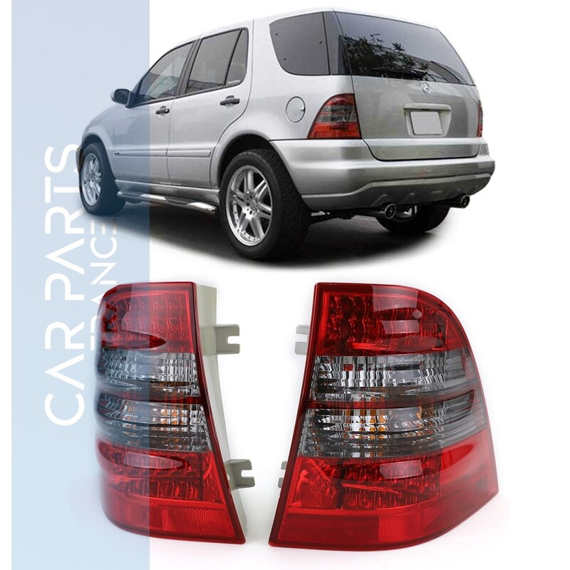 Paire de feux arrière à LED rouge noir pour Mercedes ML W163