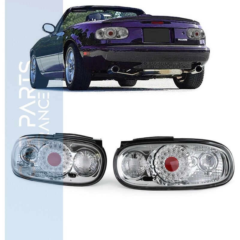 Paire de feux arrière à LED chrome pour Mazda MX5 NA 1989-1998