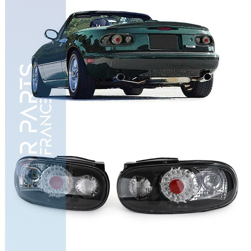 Paire de feux arrière à LED noir pour Mazda MX5 NA 1989-1998