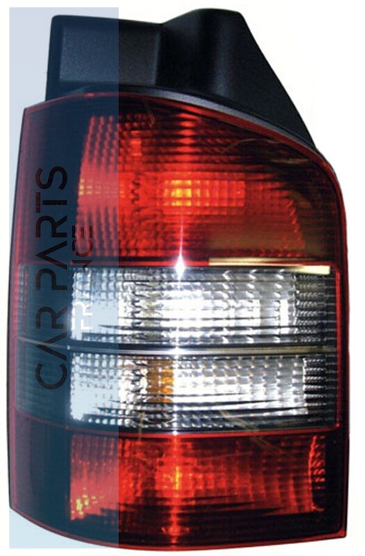 Feu arrière gauche rouge noir pour Volkswagen T5 Bus Transporter 2003 - 2009