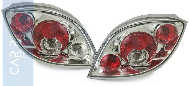 Paire de feux arrière en verre clair chrome pour Ford KA à partir de 1996
