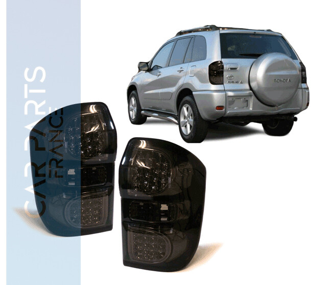 Paire de feux arrière à LED noir pour Toyota RAV 4 2000-2006