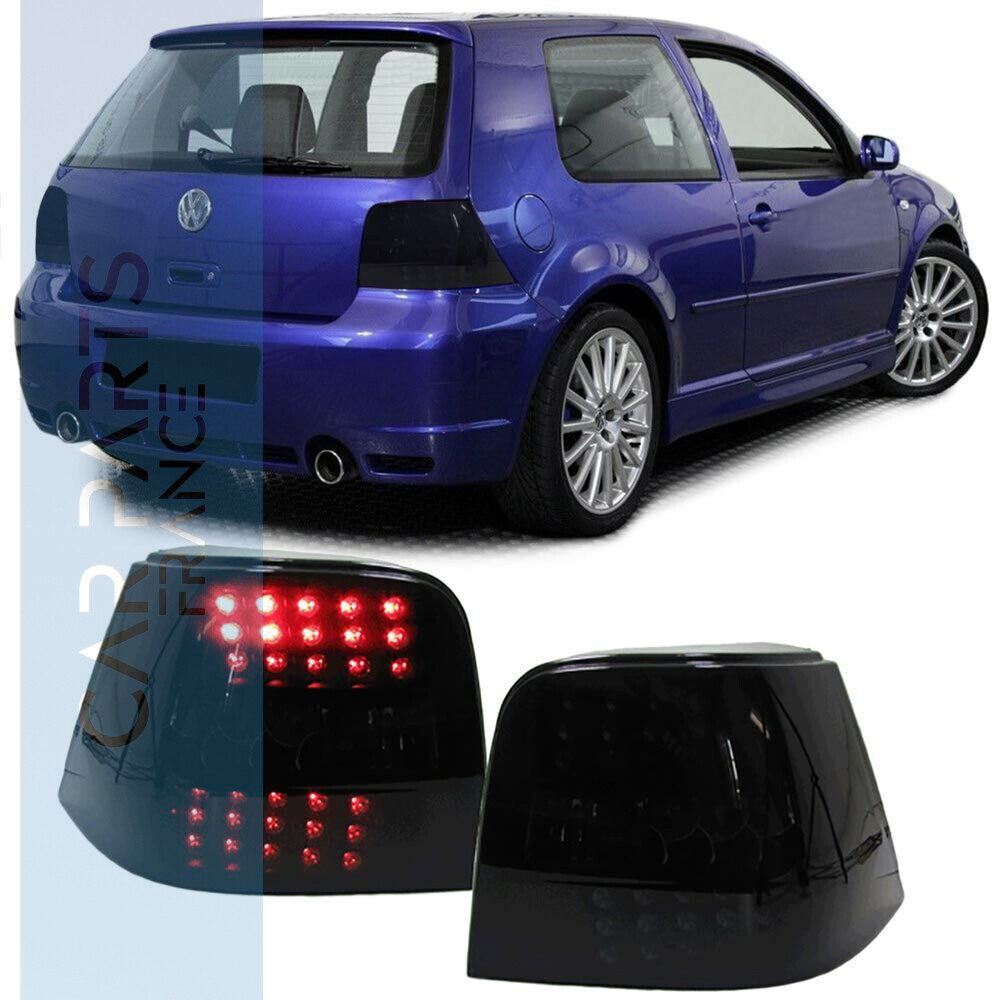 Paire de feux arrière à  LED noir pour Volkswagen Golf 4 1997-2003