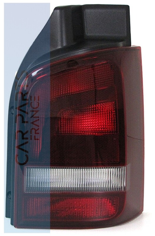 Feu arrière droit noir pour Volkswagen T5 Bus Transporter Multivan de 09