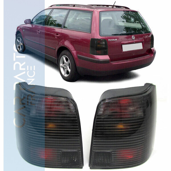 Paire de feux arrière noir fumé pour Volkswagen Passat 3B Variant Kombi 1996 - 2000