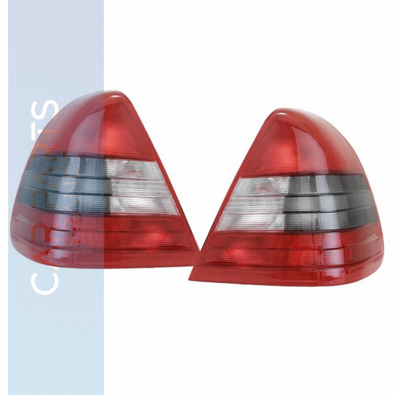 Paire de feux arrière rouge blanc pour Mercedes Classe C Berline W202 1993-1997
