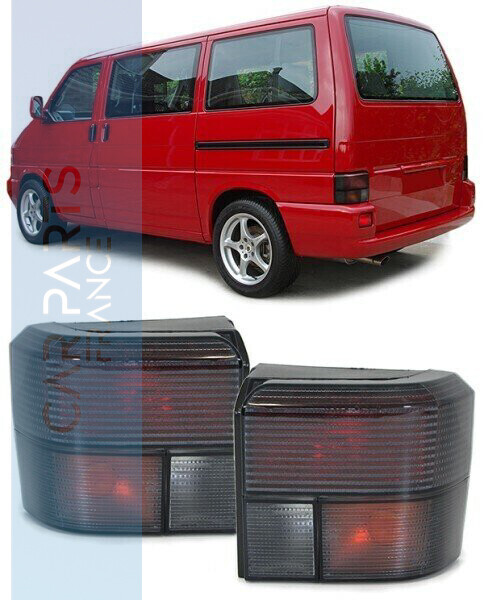 Paire de feux arrière noir pour Volkswagen T4 Bus Transporter Caravelle 1990-2003