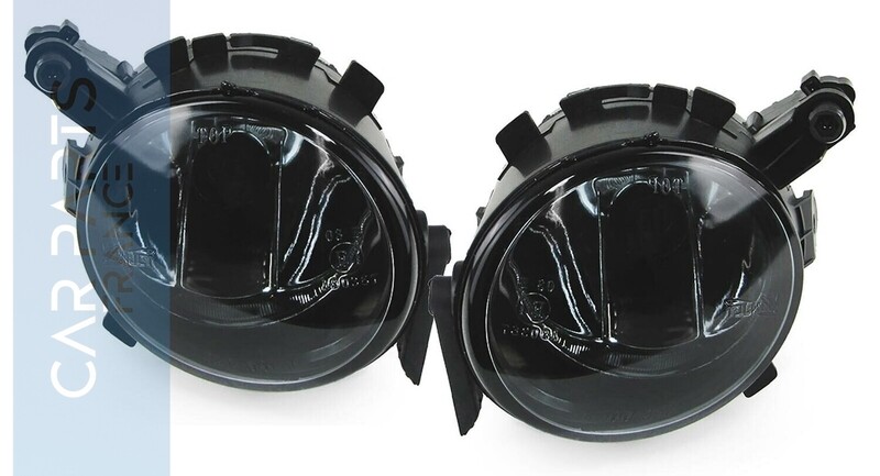 Paire de feux antibrouillard noir fumé pour Seat Ibiza V Altea Toledo de 2008