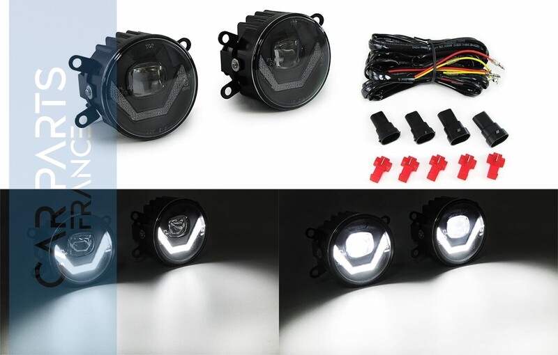 Paire de feux antibrouillard  à LED pour Peugeot 206+ 207 207CC