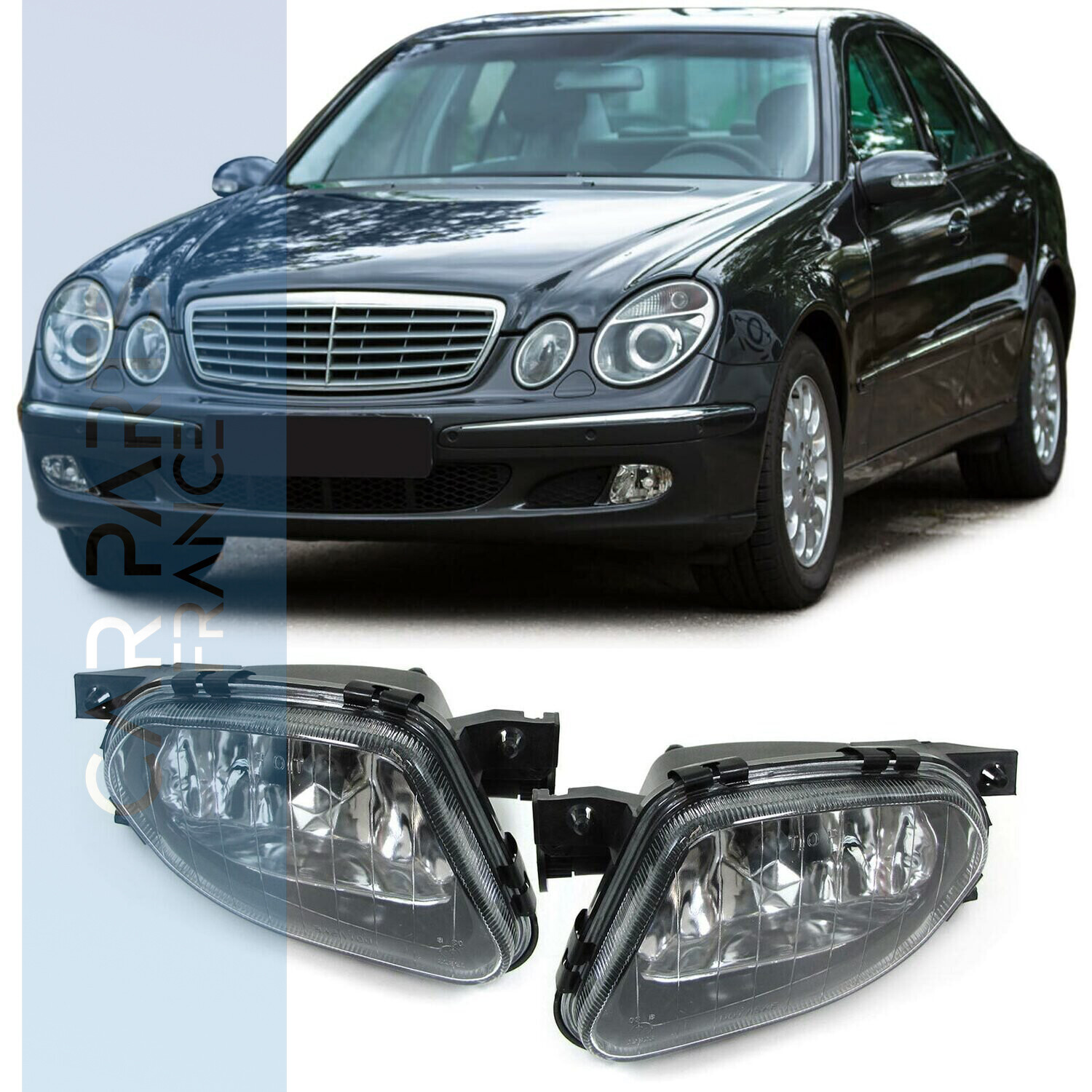 Paire de feux antibrouillard pour Mercedes Classe E W211 2002 - 2006