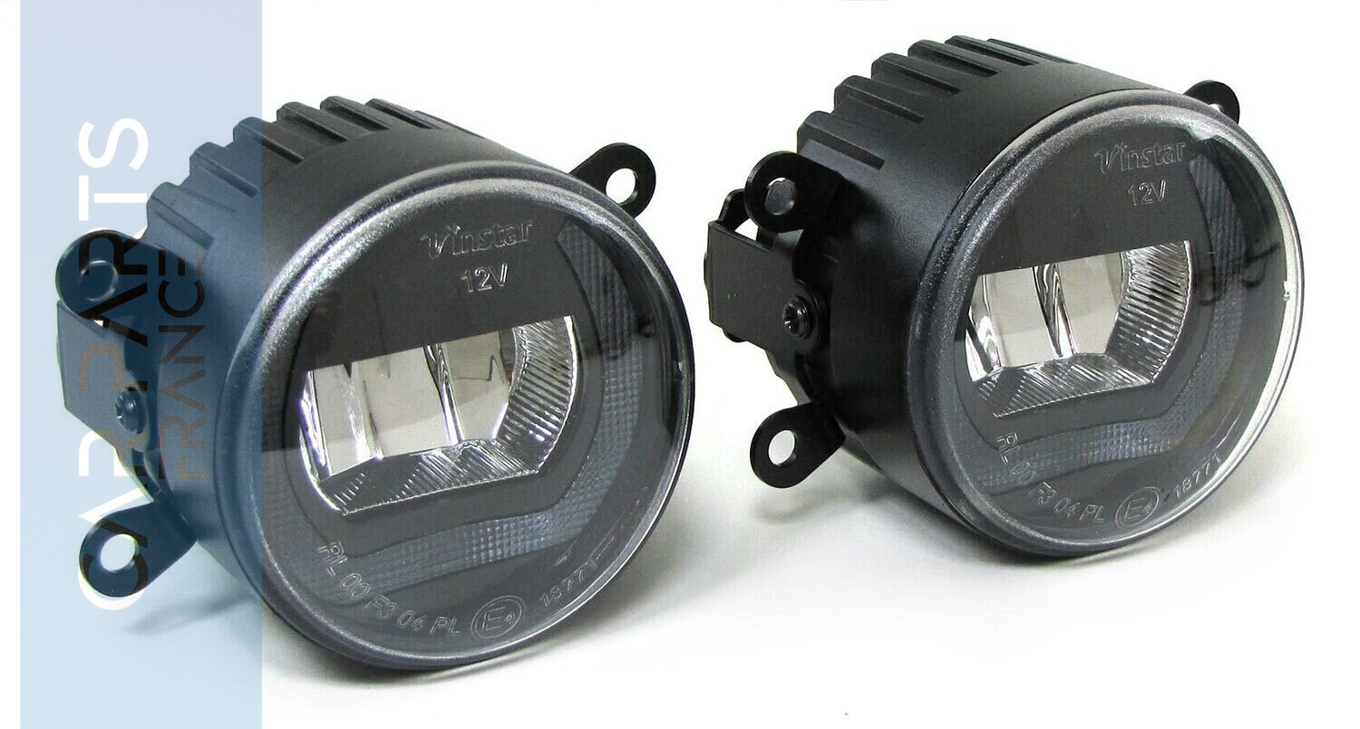 Paire de feux antibrouillard  à LED pour Peugeot 107 207 307 407 607