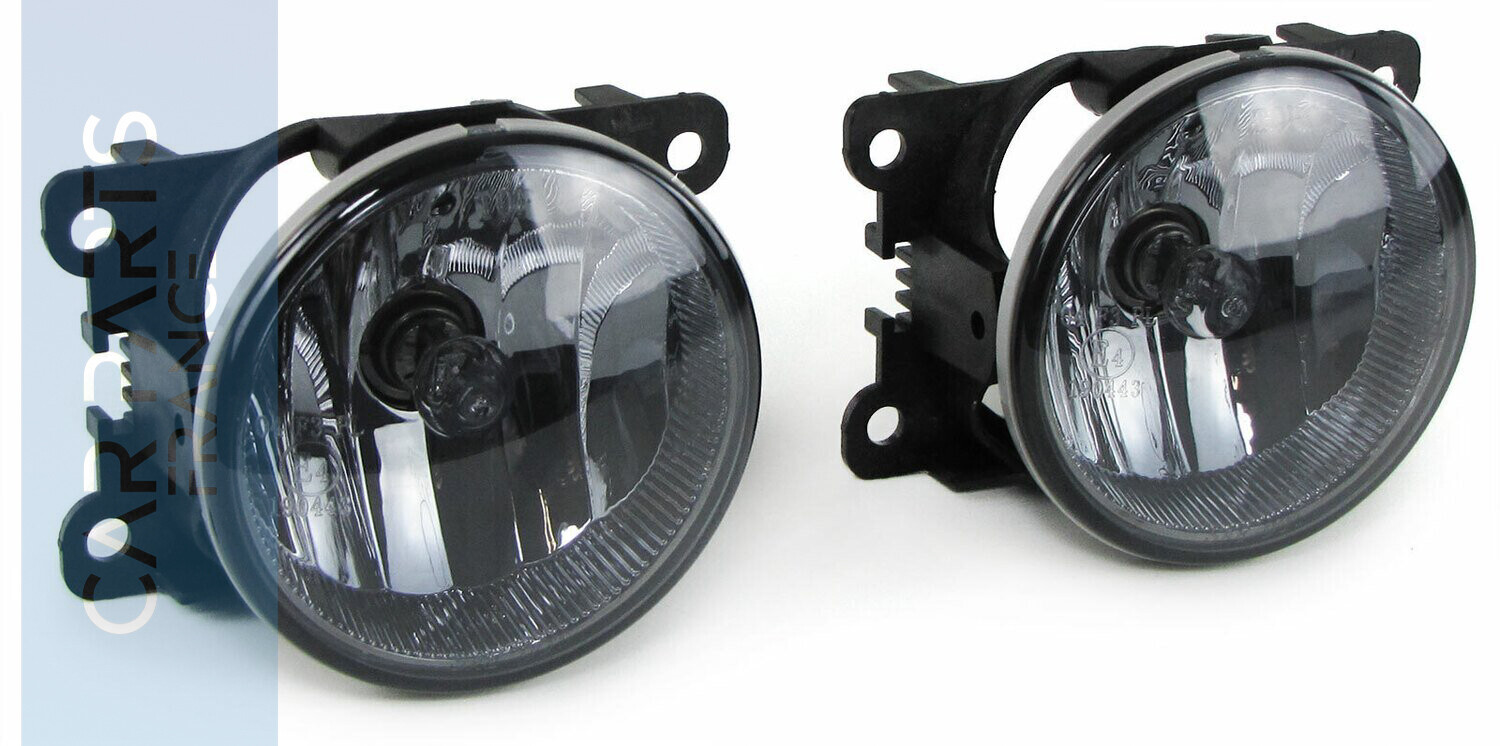Paire de feux antibrouillard noir fumé pour Citroen C3 A51 SX Picasso DS3