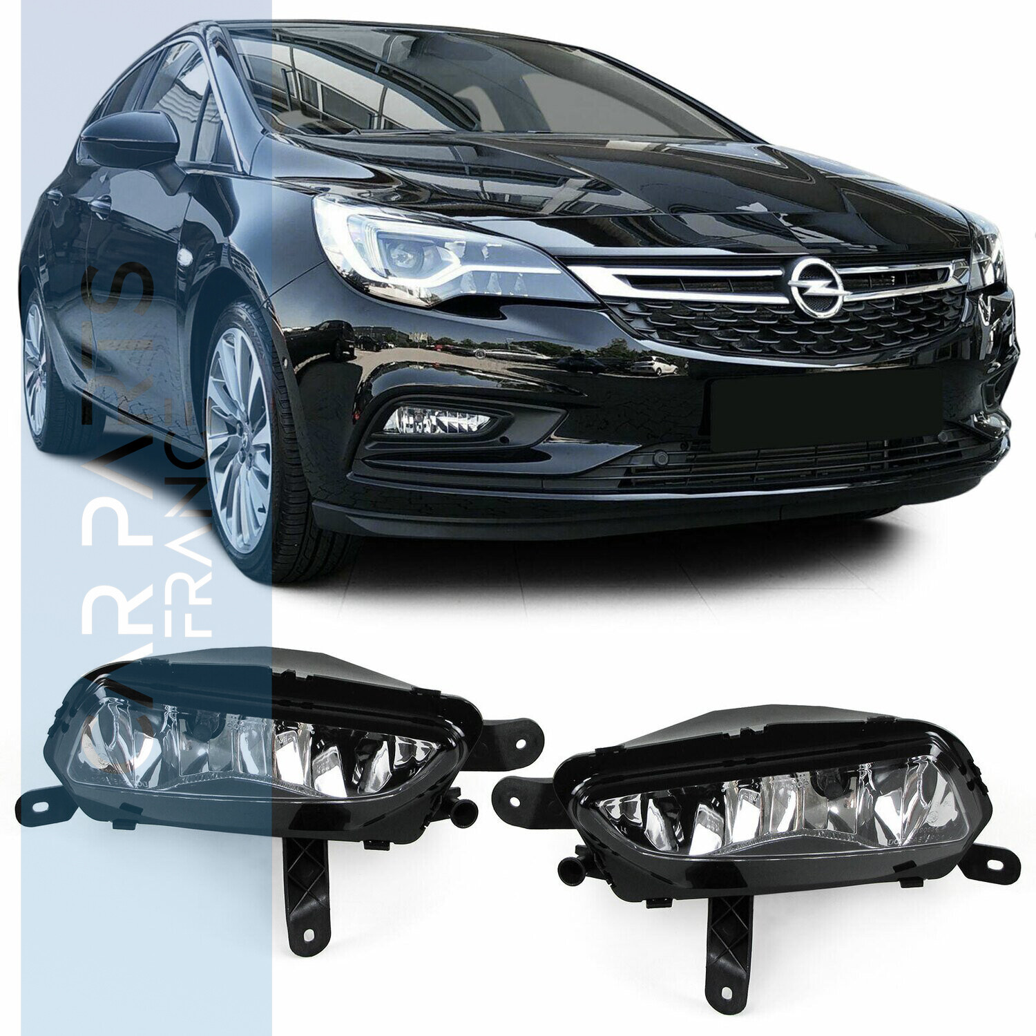 Paire de feux antibrouillard pour Opel Astra K de 2015 + Zafira Tourer C de 2016