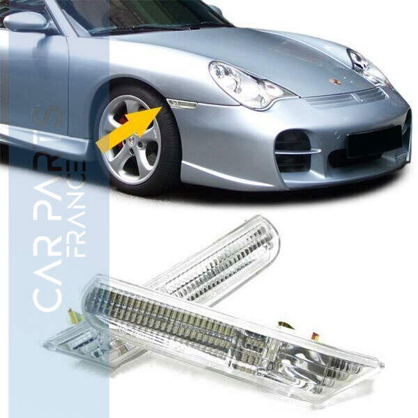 Paire de clignotants latéraux avec pour Porsche Boxster 986 + 911 996