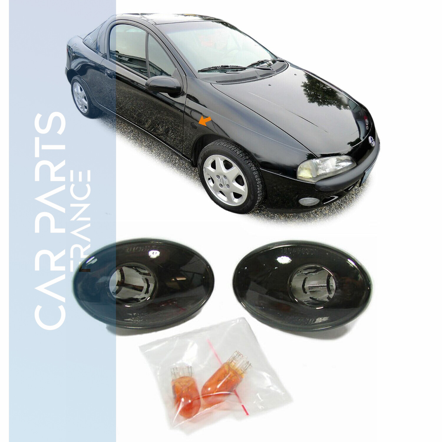 Paire de clignotants latéraux pour Opel Corsa Tigra Astra F