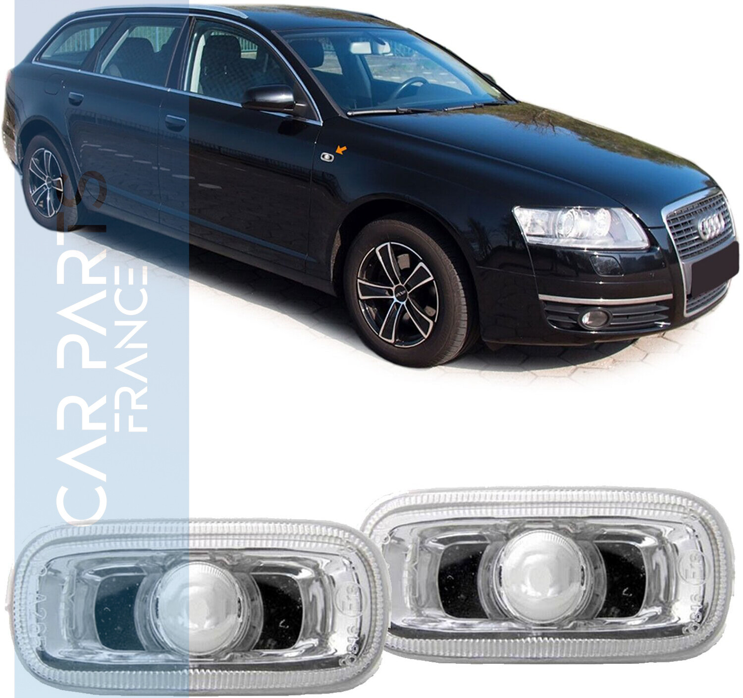 Paire de clignotants latéraux pour Audi A4 8E A3 8P A4 8E A6 4F