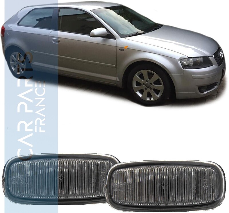 Paire de clignotants latéraux pour Audi A8 4G A4 8D2 A3 8L A6 C5 TT 8N A2