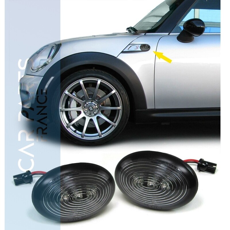 Paire de clignotants latéraux à LED pour Mini Cooper R55 R55N R56 R56N R57 R57N R58 R59