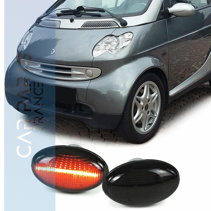 Paire de clignotants latéraux à LED pour Mercedes Classe A + Smart 450