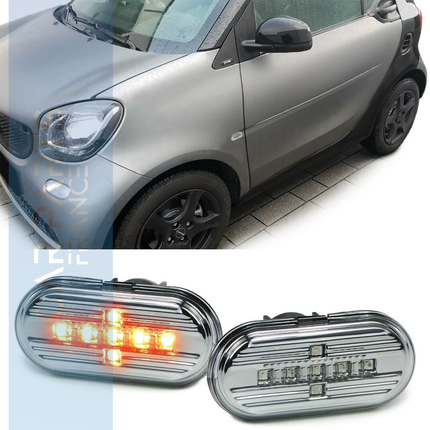 Paire de clignotants latéraux à LED pour Smart Fortwo 453 à partir de 2014