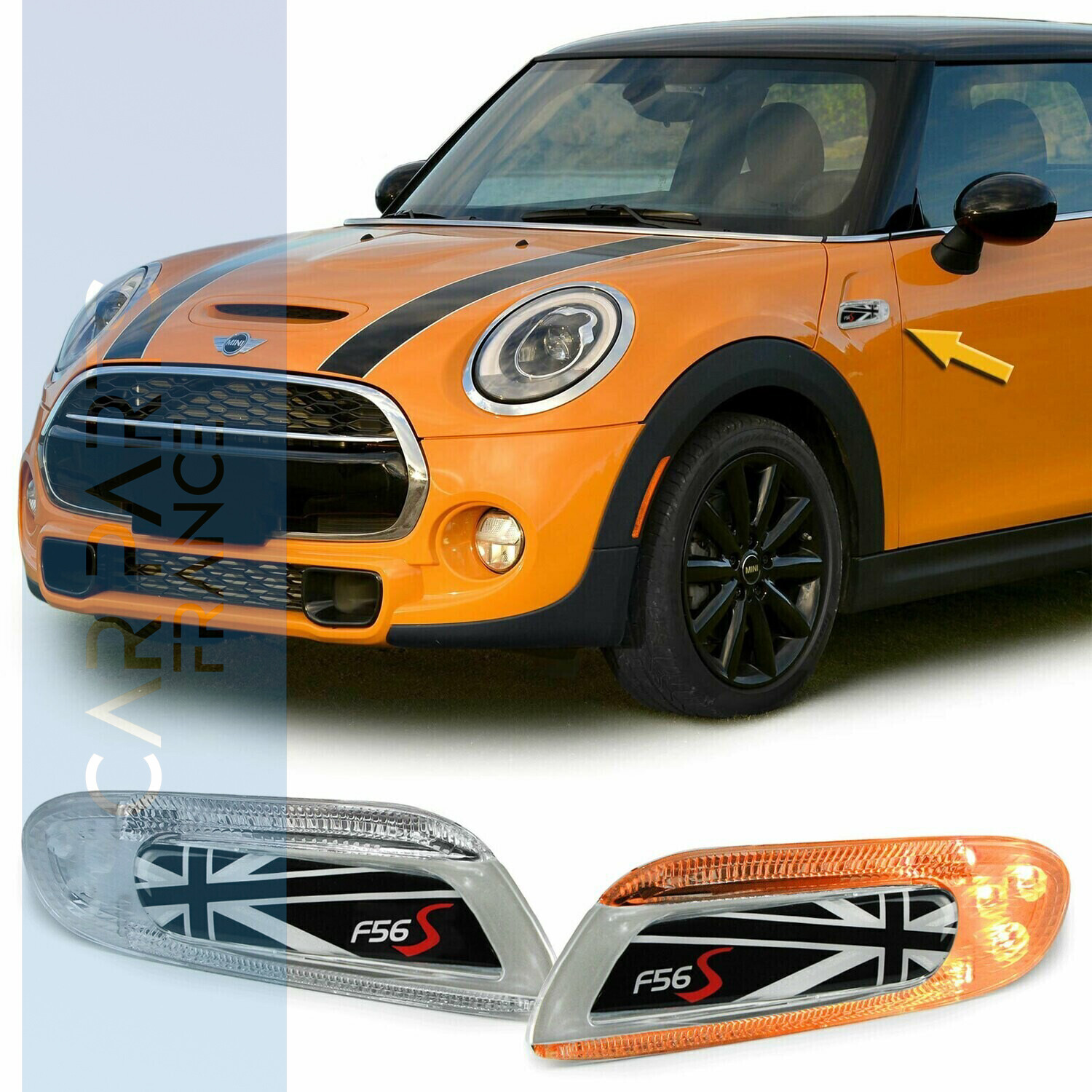 Paire de clignotants latéraux à LED pour Mini Cooper F56 de 2013