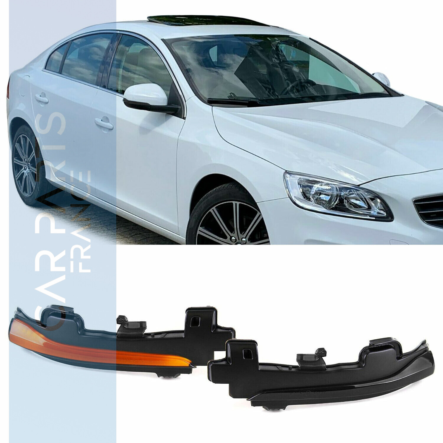 Paire de clignotants de rétroviseur pour Volvo  S60 II S80 II V40 II V60 V70