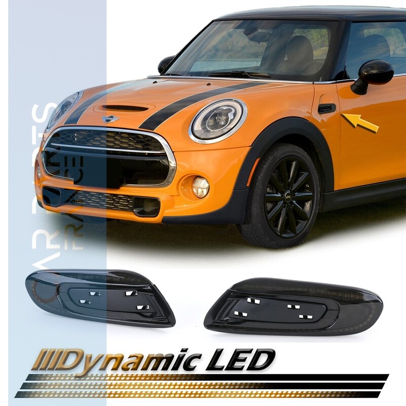 Paire de clignotants dynamiques latéraux à LED pour Mini Cooper F56 à partir de 2013