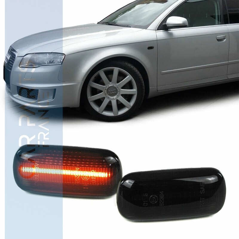 Paire de clignotants latéraux à LED dynamiques pour Audi A4 B6 B7 TT 8J A3 8P A6 C5 A8 D3