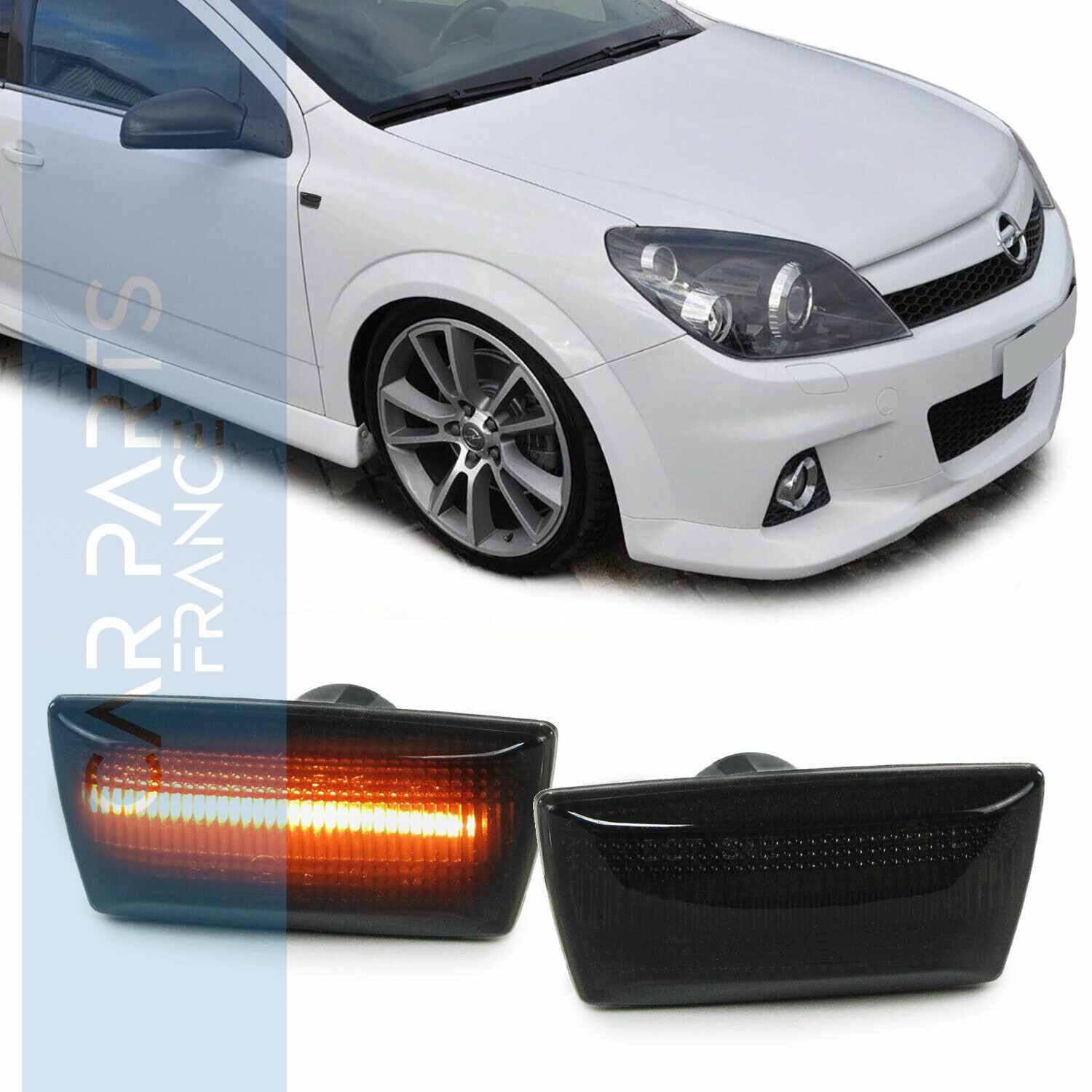 Paire de clignotants latéraux à LED pour Opel Astra H Corsa D Zafira B Insignia